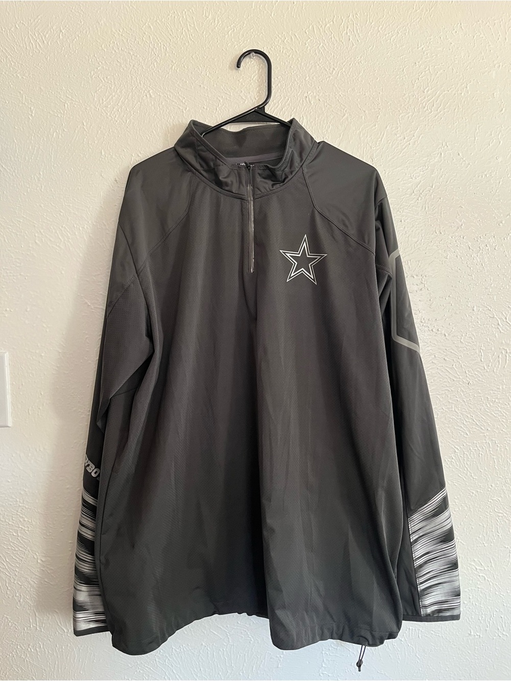 Nike Dallas Cowboys NFL On-Field Quarter-Zip Pullover Men’s XL Gray